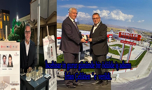 İscehisar in gurur gününde bir ödülde İş adamı İrfan Çelikten ' e verildi.