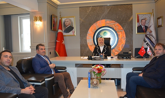 İscehisar Halk Eğitim Müdürlüğünden Başkan Seyhan Kılınçarslan’a Ziyaret