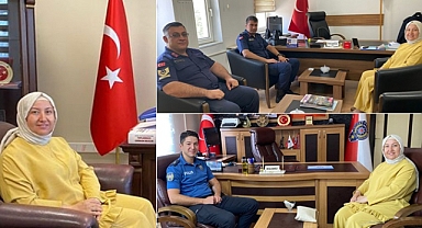 Başkan Seyhan Kılınçarslan, İlçe Emniyet Müdürlüğü ile İlçe Jandarma Komutanlığını Ziyaret Etti