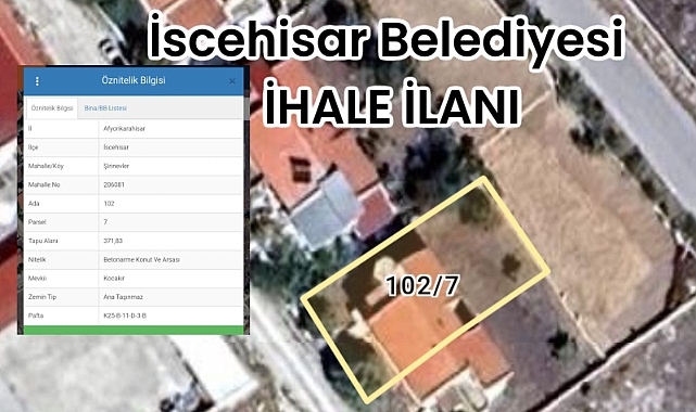 İSCEHİSAR BELEDİYESİ İHALE İLANI