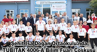 İscehisar’da Bilimin Şöleni: Şehit İsa Doğan Ortaokulu’nda TÜBİTAK 4006-A Bilim Fuarı!