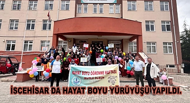 İSCEHİSAR DA HAYAT BOYU YÜRÜYÜŞÜ YAPILDI.