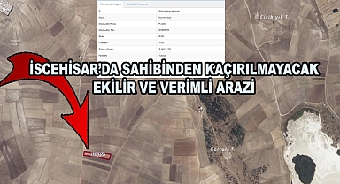 İSCEHİSAR’DA SAHİBİNDEN KAÇIRILMAYACAK EKİLİR VE VERİMLİ ARAZİ