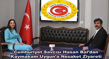 Cumhuriyet Savcısı Hasan Bal’dan Kaymakam Uygun’a Nezaket Ziyareti