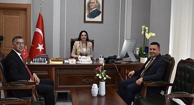 İlçe Banka Müdürlerinden Kaymakam Nesrin Uygun’a Nezaket Ziyareti