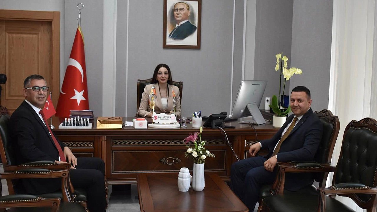 İlçe Banka Müdürlerinden Kaymakam Nesrin Uygun’a Nezaket Ziyareti
