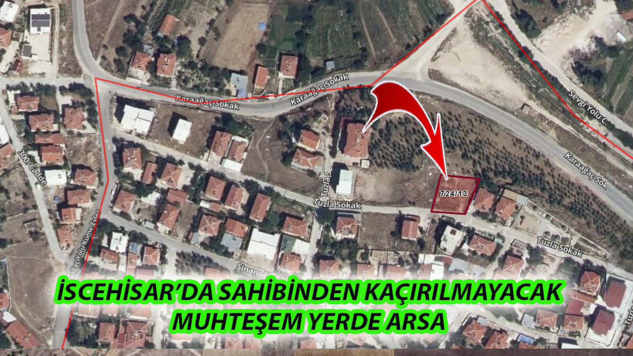 İSCEHİSAR’DA SAHİBİNDEN KAÇIRILMAYACAK MUHTEŞEM YERDE ARSA