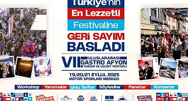 7. ULUSLARARASI GASTRO AFYON TURİZM VE LEZZET FESTİVALİMİZ BAŞLIYOR