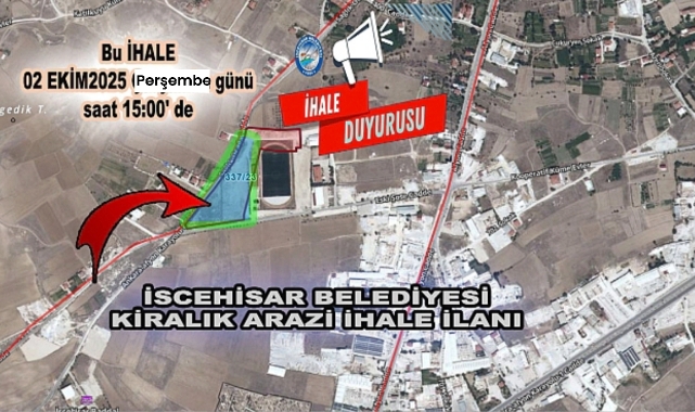 İSCEHİSAR BELEDİYESİ KİRALIK ARAZİ İHALE İLANI