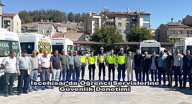 İscehisar’da Öğrenci Servislerine Güvenlik Denetimi
