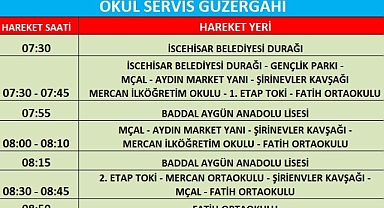 İscehisar'da Yeni Eğitim Yılında Servis Güzergahları Açıklandı.