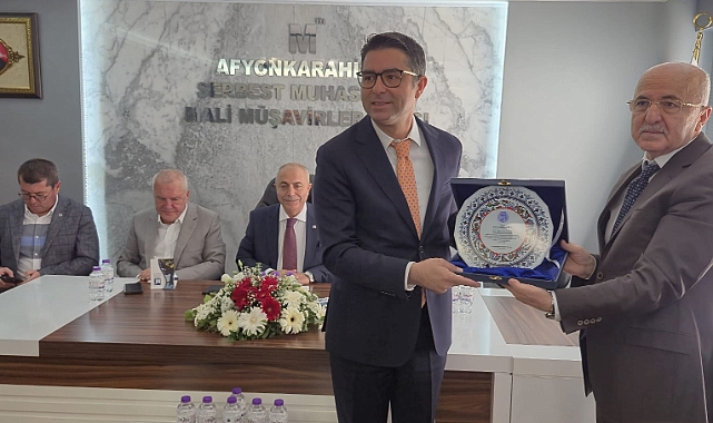 TURMOB GENEL BASKAN ADAYI YILDIZ AFYON DA MESKEKTASLARIYLA BULUŞTU
