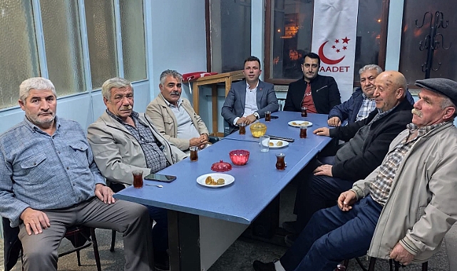 CHP İlçe Başkanı Emrullah Çevik’ten Saadet Partisi’ne İadeyi Ziyaret