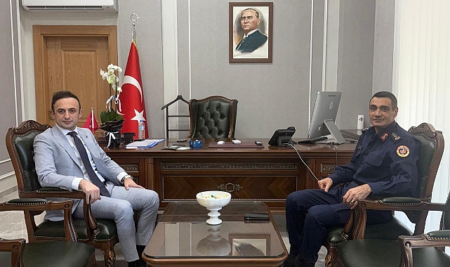 İl Jandarma Komutanı Albay Murat Kaya’dan Kaymakam Enis Akdağoğlu’na Ziyaret