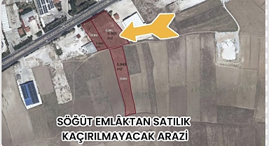Afyonkarahisar - Ankara Karayolu'na 75 metre cepheli, toplam alanı 14.500 m2 satılık sanayi parseli