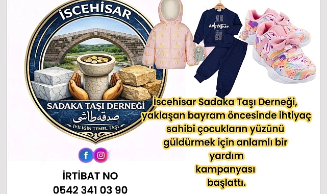 İscehisar Sadaka Taşı Derneği'nden Bayram Öncesi Anlamlı Kampanya Başlattı