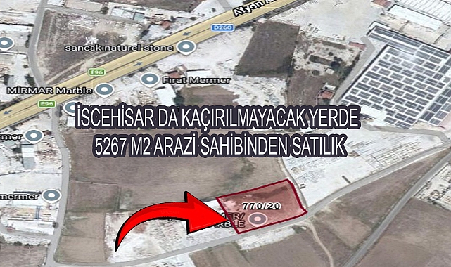 İSCEHİSAR DA KAÇIRILMAYACAK YERDE 5267 M2 ARAZİ SAHİBİNDEN SATILIK